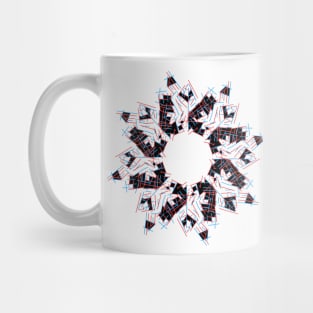 red blue star Mug